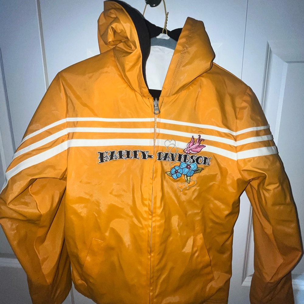 Harley-Davidson Kids Reversible rain/fleece jacket.